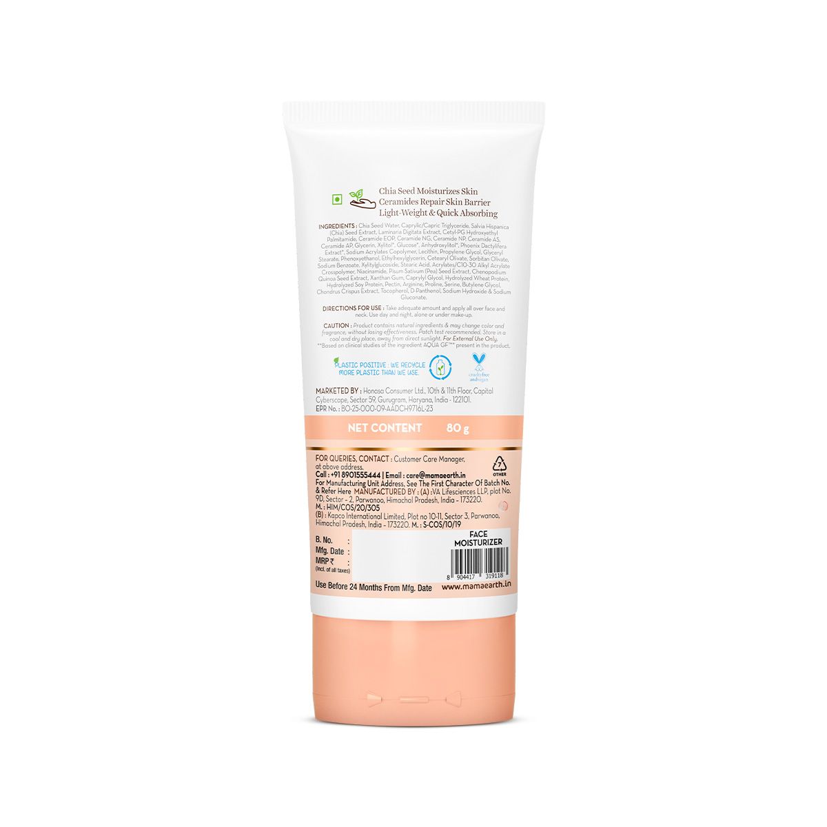 Mamaearth Chia Oil-Free Moisturizer with Chia Seed & Ceramides for Hydrated Glow, 80g - Image 12 - Buy from Indicrest