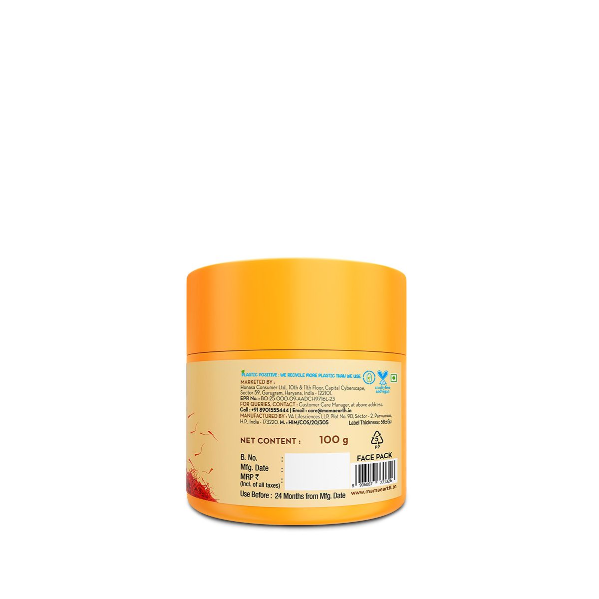 Mamaearth Ubtan Detan Face Pack with Turmeric & Saffron for Normal to Oily Skin, 100g - Image 9 - Buy from Indicrest