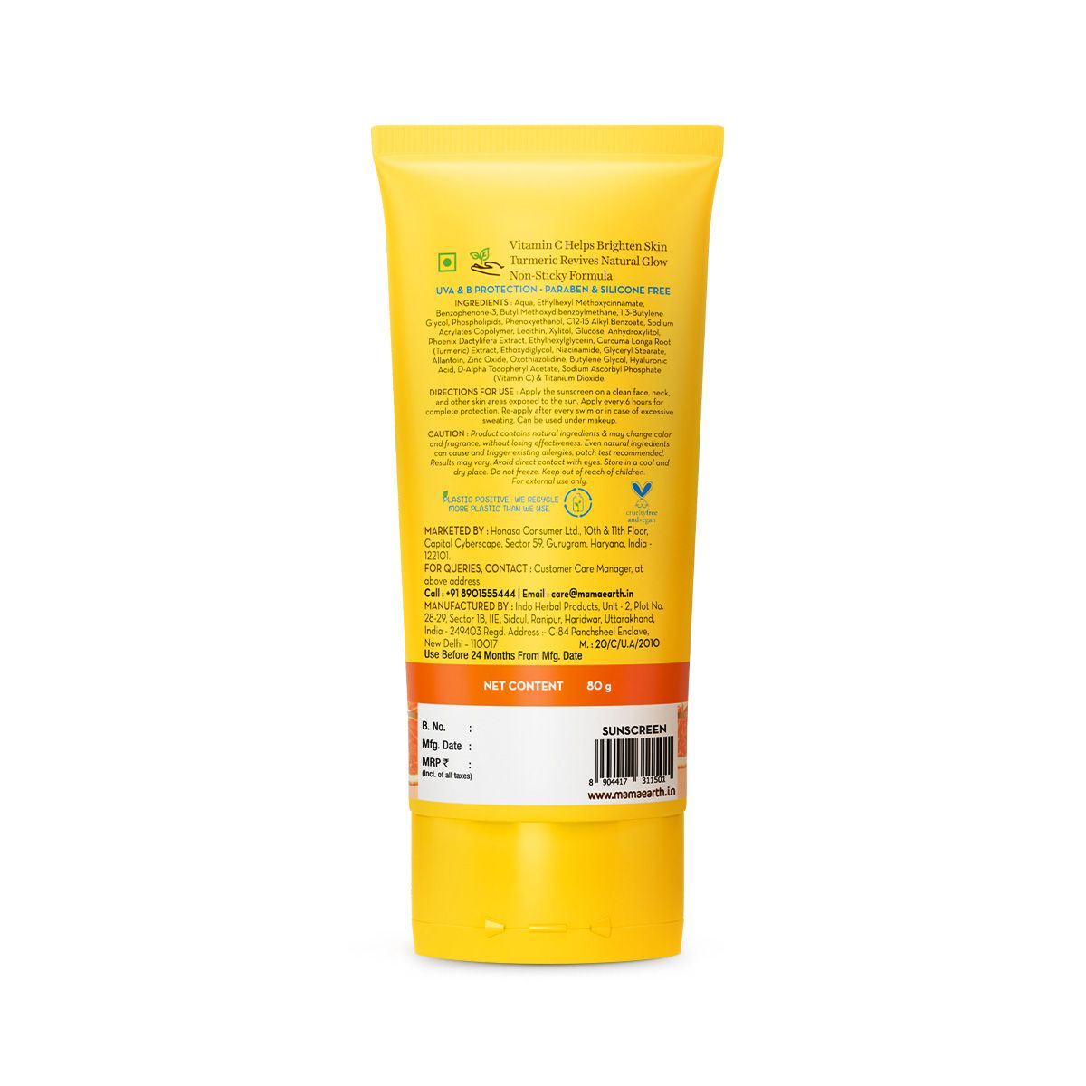 Mamaearth Vitamin C Daily Glow Sunscreen SPF 50 PA++++, 80g - Image 9 - Buy from Indicrest