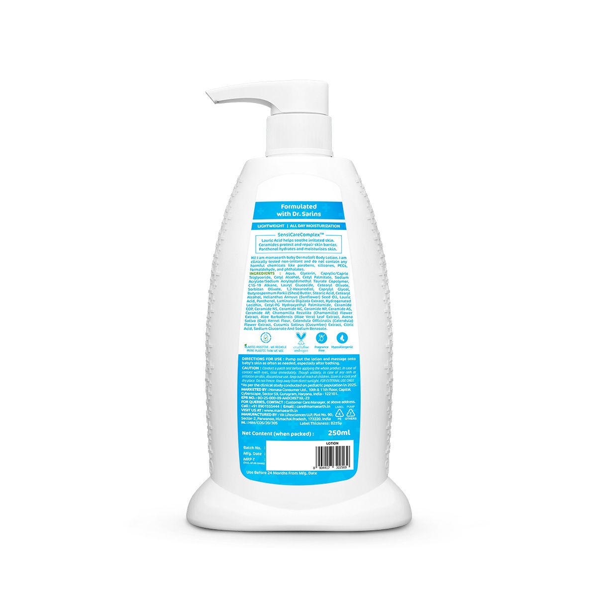 Mamaearth Baby DermaSoft Body Lotion for Baby's Sensitive Skin, 250ml - Image 10 - Buy from Indicrest