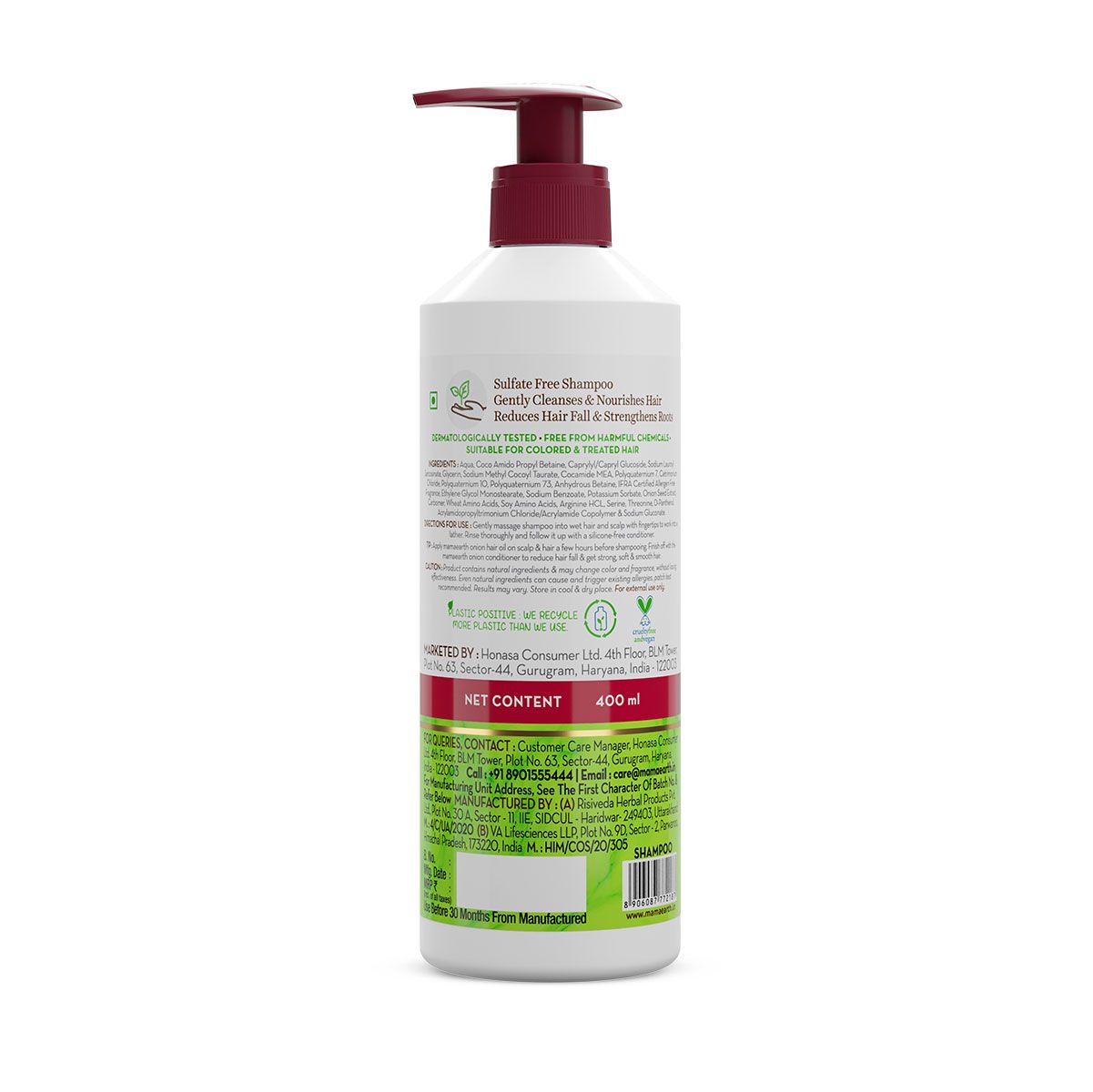 Mamaearth Onion Shampoo with Onion & Plant Keratin for Hair Fall Control, 400ml - Image 7 - Buy from Indicrest