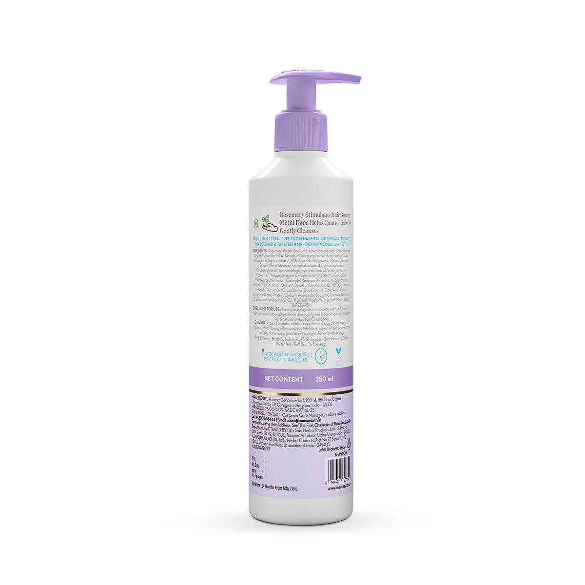 Mamaearth Rosemary Anti-Hair Fall Shampoo with Rosemary & Methi Dana for Reducing Hair Loss & Breakage, 250ml - Image 11 - Buy from Indicrest
