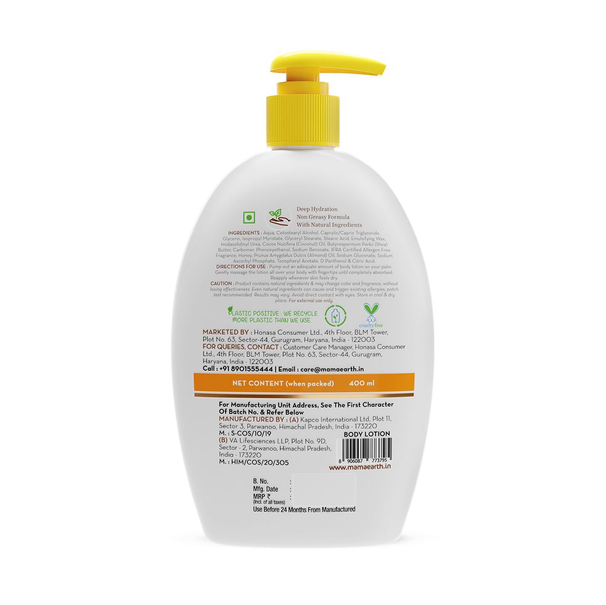 Mamaearth Vitamin C Body Lotion with Vitamin C and Honey for Radiant Skin, 400ml - Image 8 - Buy from Indicrest