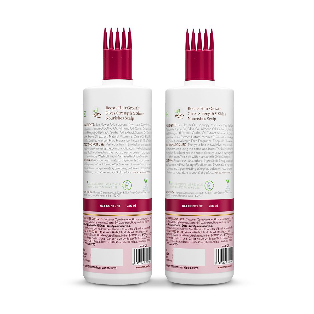Mamaearth Onion Hair Oil for Hair Regrowth and Hair Fall Control,, Pack of 2 X 250ml - Image 5 - Buy from Indicrest