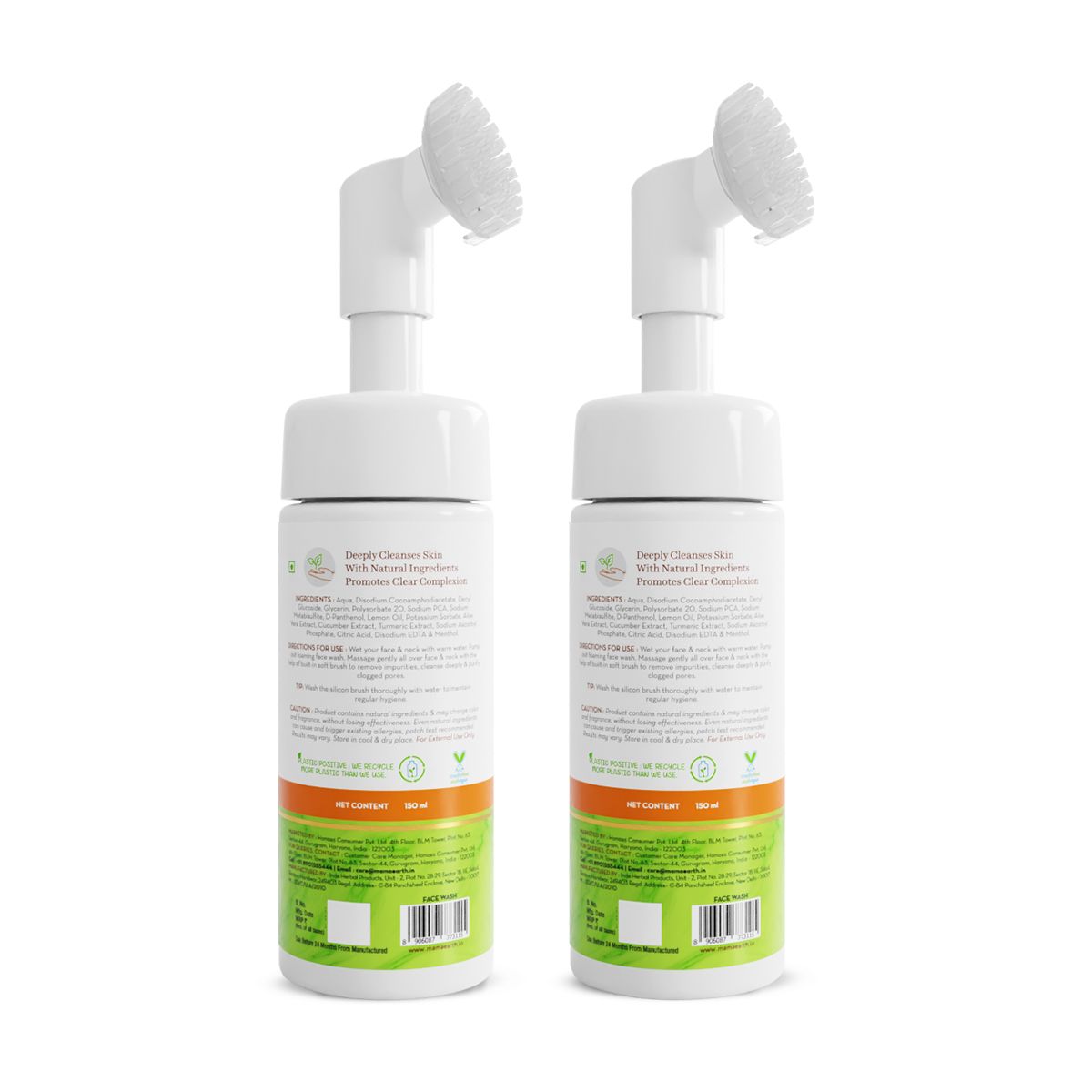 Mamaearth Vitamin C Foaming Face Wash with Vitamin C and Turmeric for Skin Illumination, Pack of 2 X 150ml - Image 8 - Buy from Indicrest