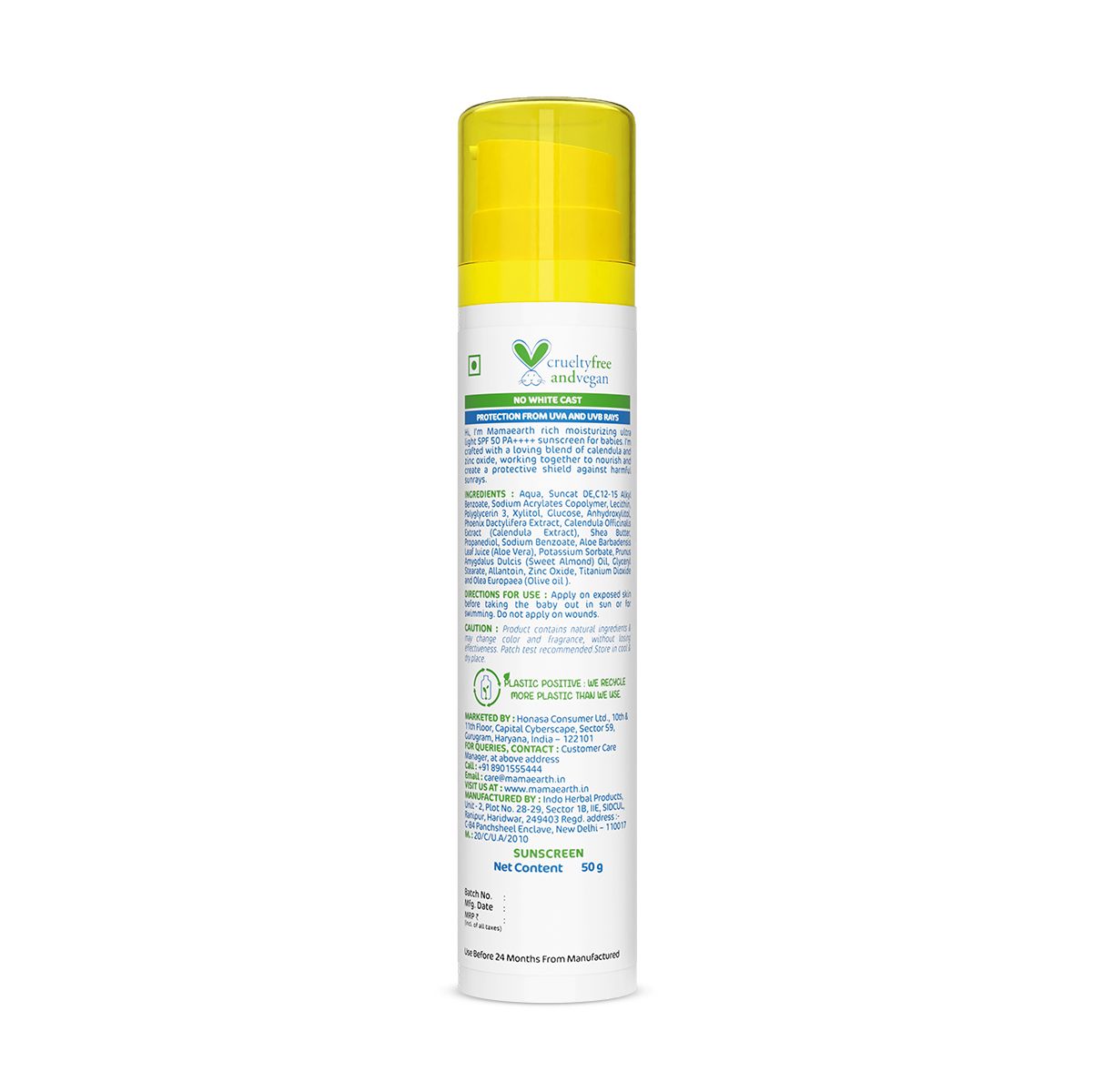 Mamaearth Baby Rich Moisturizing Ultra Light Sunscreen, 50g - Image 8 - Buy from Indicrest