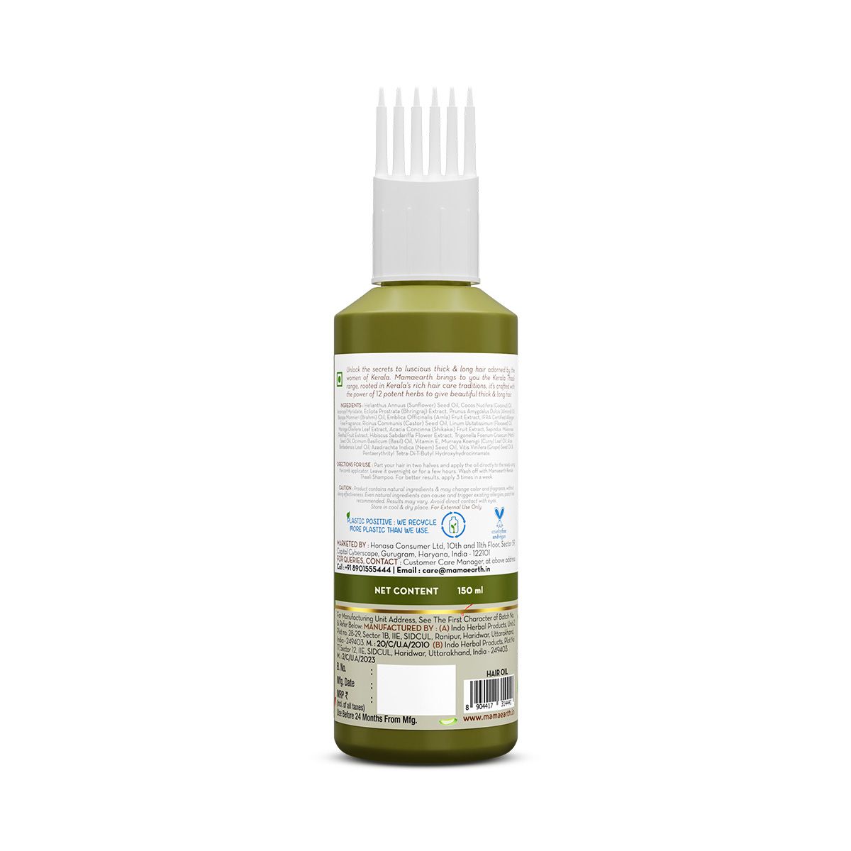 Mamaearth Kerala Thaali Hair Oil with Hibiscus, Bhringraj, Methi Dana & Amla for Thick & Long Hair, 150ml - Image 9 - Buy from Indicrest