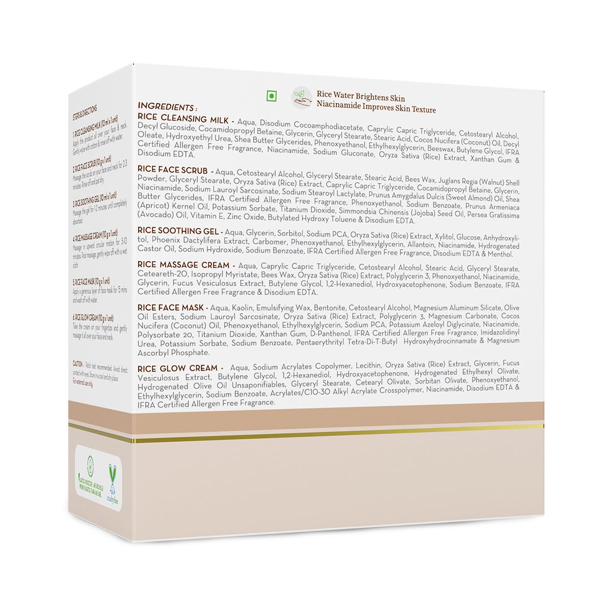 Mamaearth Rice Facial Kit With Rice Water & Niacinamide for Glass Skin, 60g - Image 6 - Buy from Indicrest