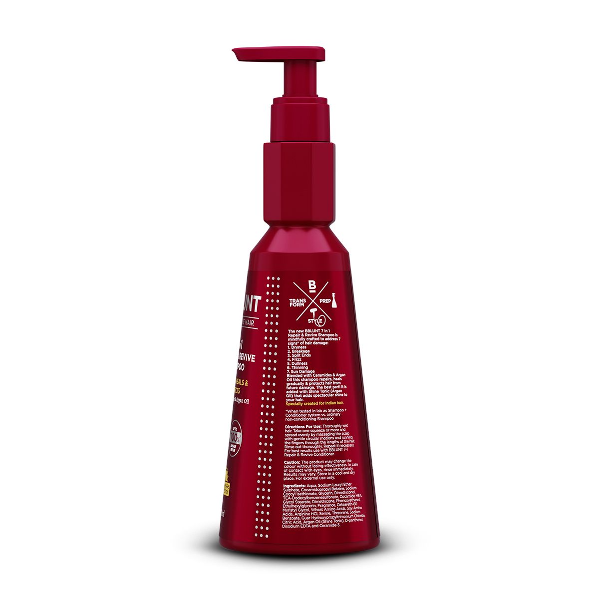 Bblunt 7 in 1 Repair & Revive Shampoo for Upto 100% Damage Repair, 300ml, Pack of 2 X 300ml - Image 8 - Buy from Indicrest