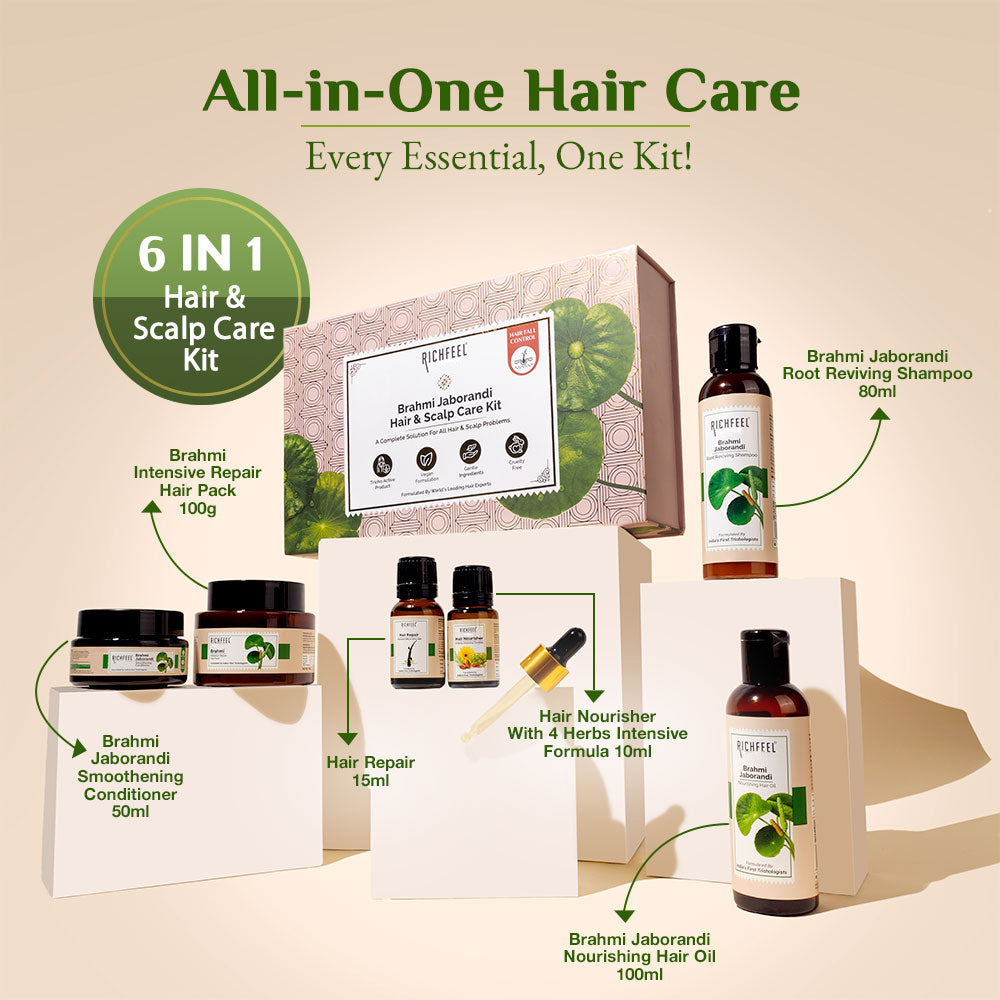 Richfeell Brahmi Jaborandi Hair & Scalp Care Kit - Image 3 - Buy from Indicrest