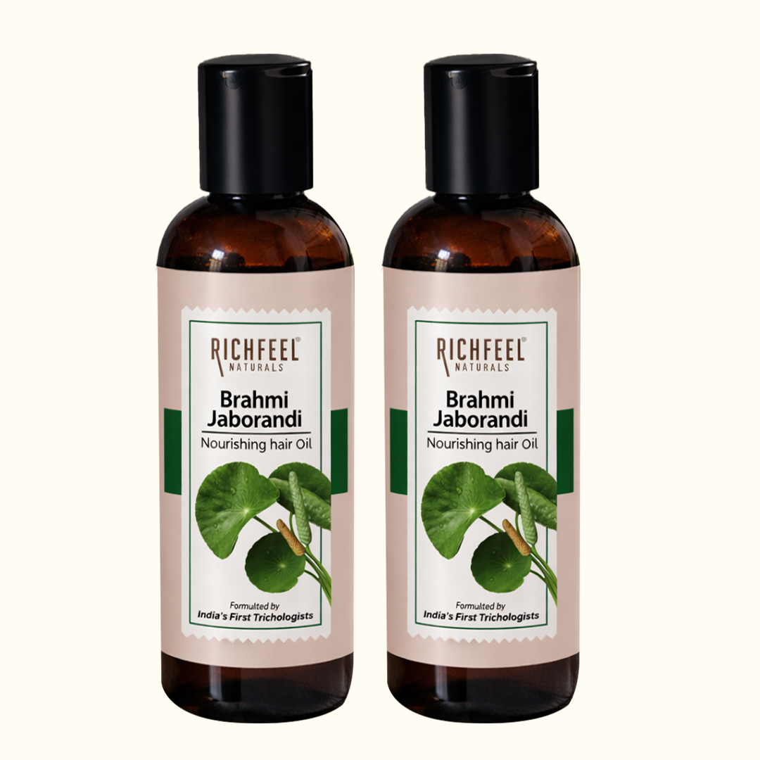 Richfeell Brahmi Jaborandi Nourishing Hair Oil 80 ml (Pack of 2) - Buy from Indicrest