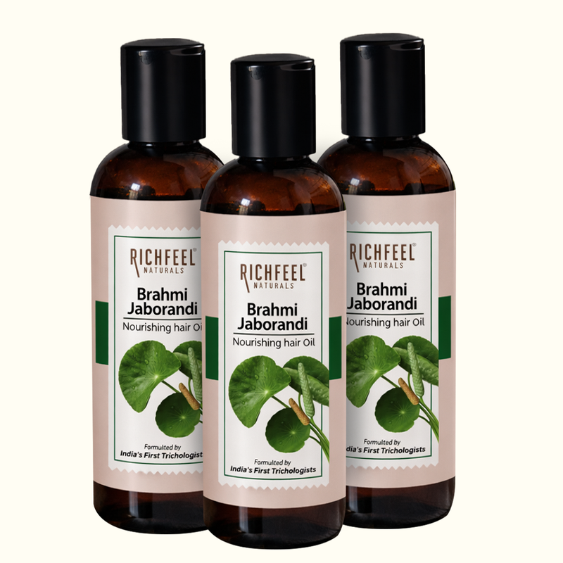 Richfeell Brahmi Jaborandi Nourishing Hair Oil 80 Ml (Pack of 3) - Buy from Indicrest