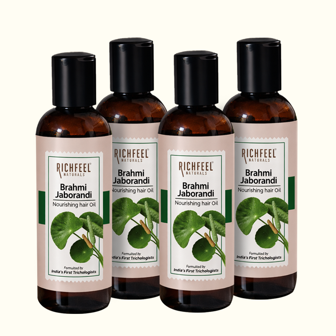 Richfeell Brahmi Jaborandi Nourishing Hair Oil 80 Ml (Pack of 4) - Buy from Indicrest