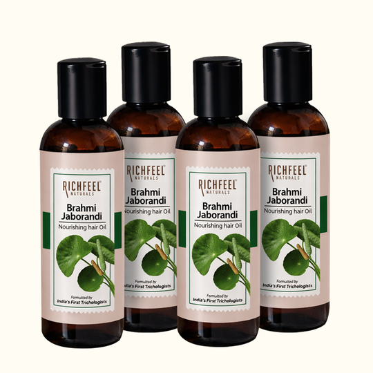 Richfeell Brahmi Jaborandi Nourishing Hair Oil 80 Ml (Pack of 4) - Buy from Indicrest