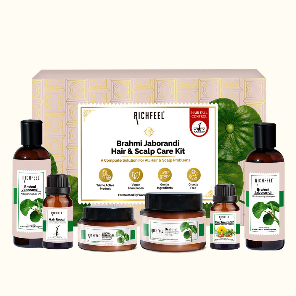 Richfeell Brahmi Jaborandi Hair & Scalp Care Kit - Buy from Indicrest