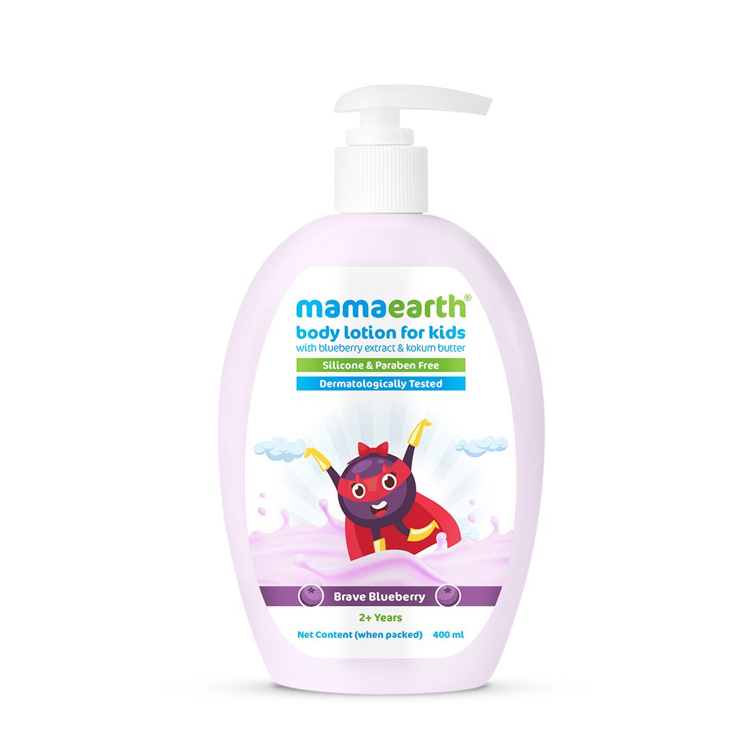 Mamaearth Brave Blueberry Body Lotion For Kids with Blueberry and Kokum Butter, 400ml - Image 8 - Buy from Indicrest