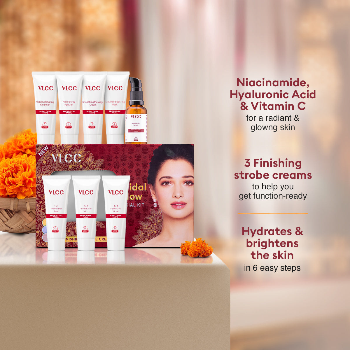 VLCC Bridal Glow Facial Kit - 147 g - Image 4 - Buy from Indicrest