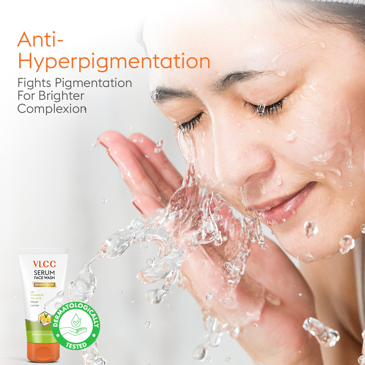 VLCC Bright Glow Serum Face Wash with Vitamin C Serum and Meyer Lemon - 100ml - Image 3 - Buy from Indicrest