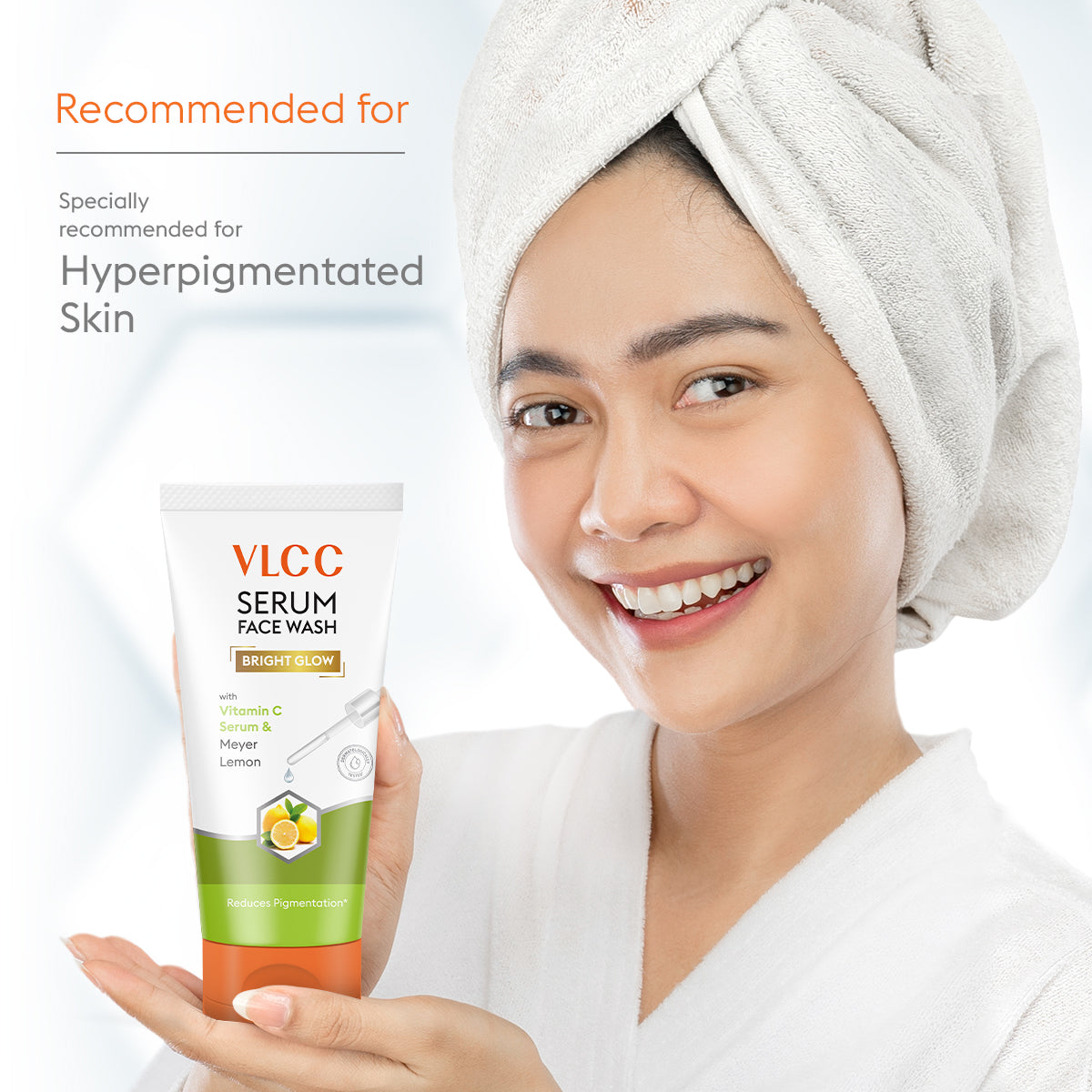 VLCC Bright Glow Serum Face Wash with Vitamin C Serum and Meyer Lemon - 100ml - Image 4 - Buy from Indicrest