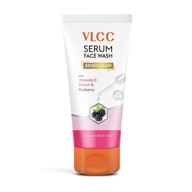 VLCC Bright Glow Serum Face Wash with Vitamin C Serum and Mulberry - 100ml - Buy from Indicrest