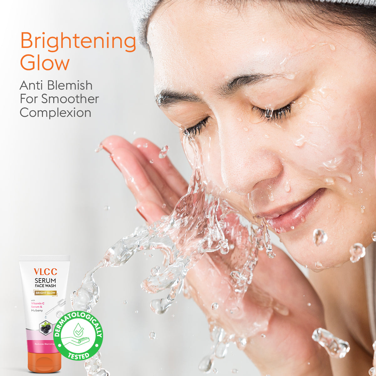 VLCC Bright Glow Serum Face Wash with Vitamin C Serum and Mulberry - 100ml - Image 3 - Buy from Indicrest