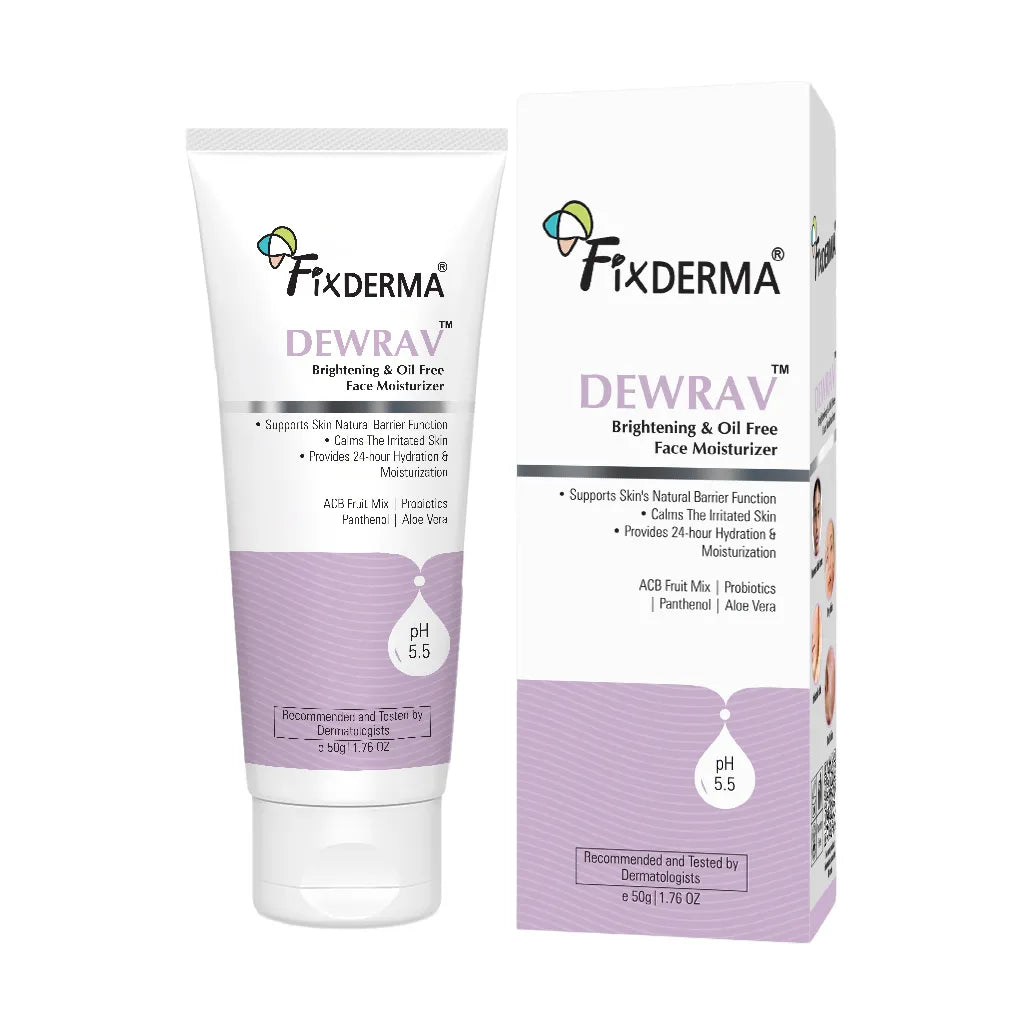Fixderma Dewrav Brightening & Oil Free Face Moisturizer, 50g - Image 8 - Buy from Indicrest