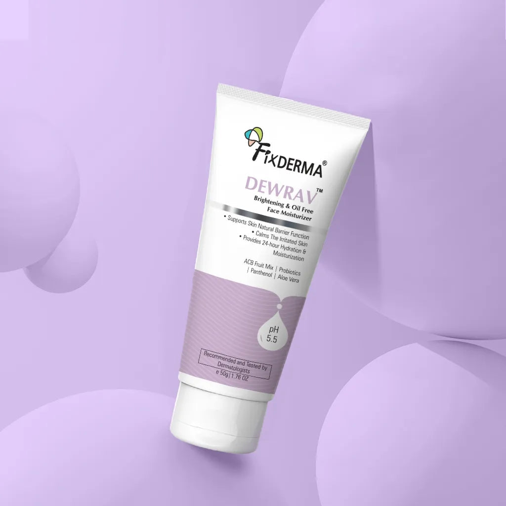 Fixderma Dewrav Brightening & Oil Free Face Moisturizer, 50g - Image 2 - Buy from Indicrest