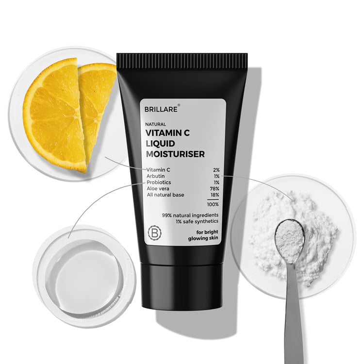 Brillare Mini Vitamin C Liquid Moisturizer for bright, glowing skin, 10ml - Buy from Indicrest