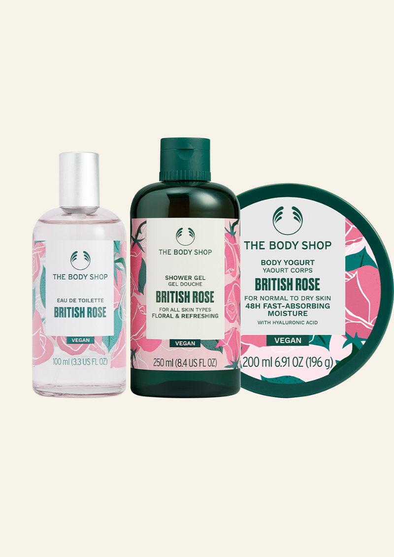 The Body Shop British Rose Body Care Set, 3pc Buy at Indicrest