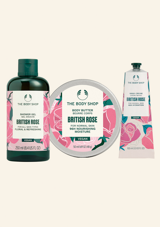 The Body Shop British Rose Body Essential Set, 3pc Buy at Indicrest