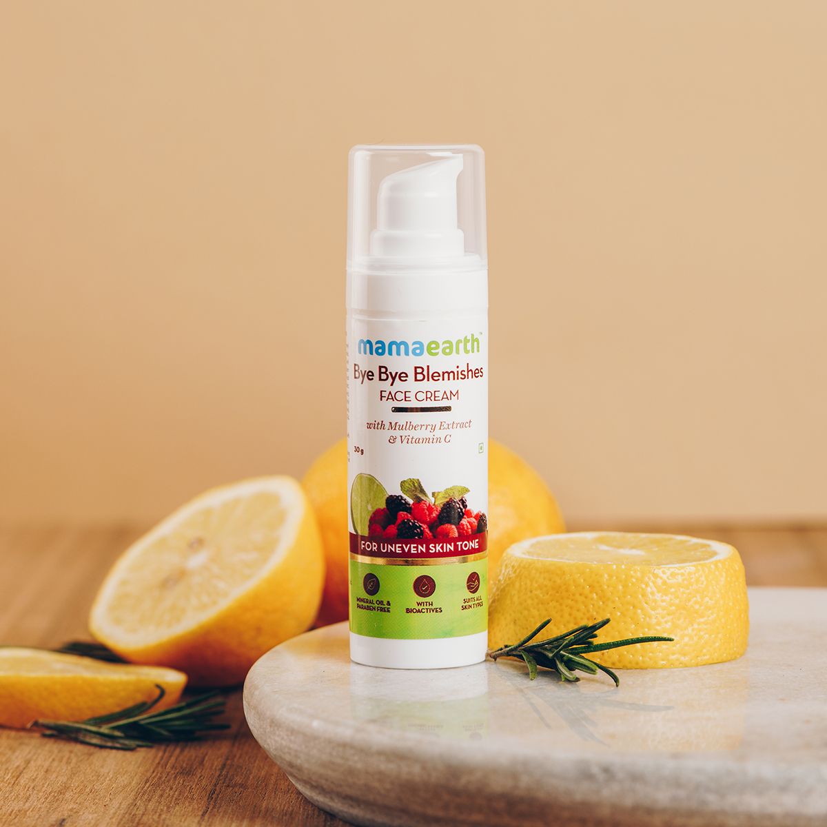 Mamaearth Bye Bye Blemishes X Face Cream for Reducing Pigmentation and Blemishes with Mulberry Extract and Vitamin C, 30g - Image 2 - Buy from Indicrest
