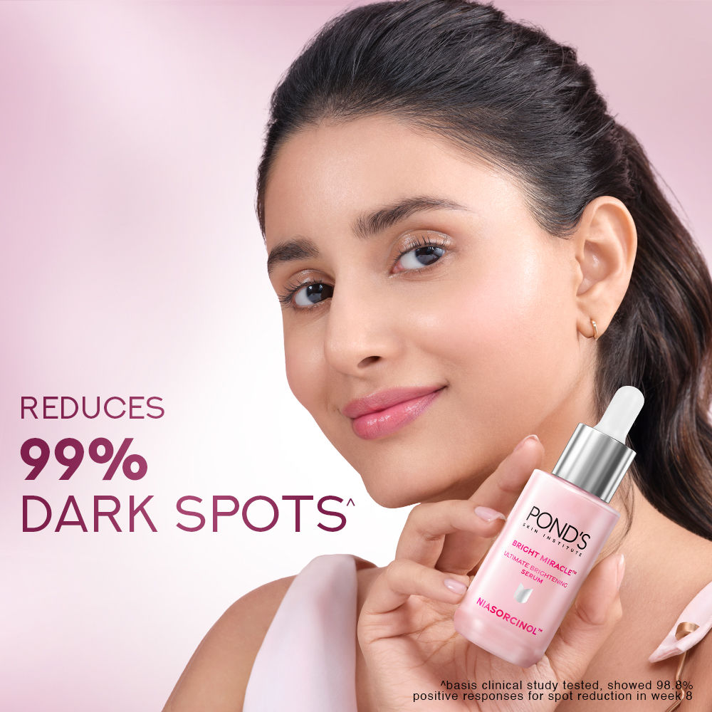 Pond’s Bright Miracle Ultimate Brightening Serum with Niasorcinol, 100X better than Vit C, 28ml Buy at Indicrest Image 4