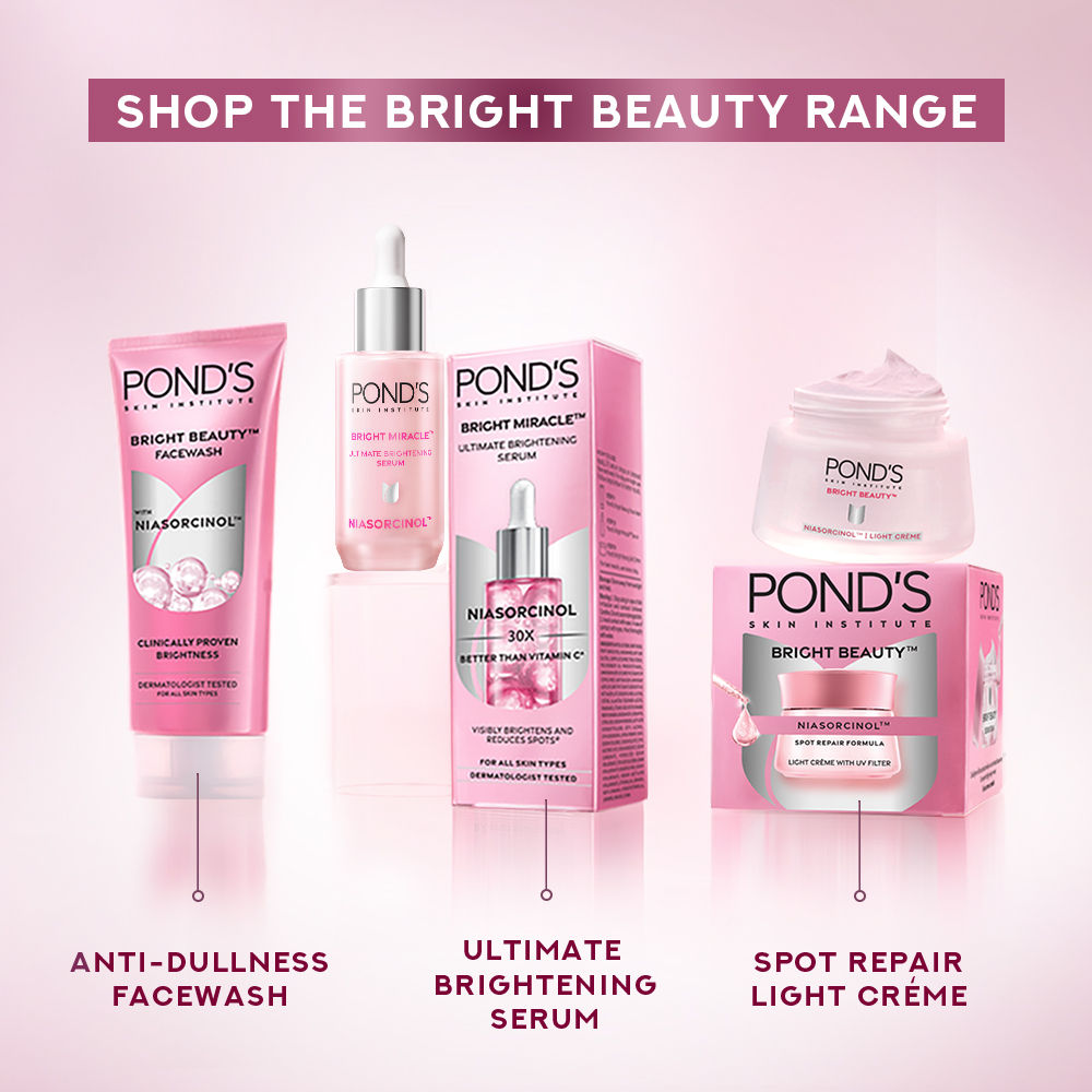 Pond’s Bright Miracle Ultimate Brightening Serum with Niasorcinol, 100X better than Vit C, 28ml Buy at Indicrest Image 9