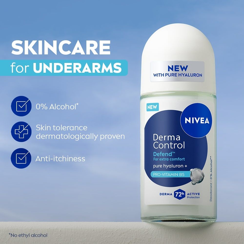 Nivea Derma Control Defend Underarm Roll-On, 50ml Buy at Indicrest Image 4