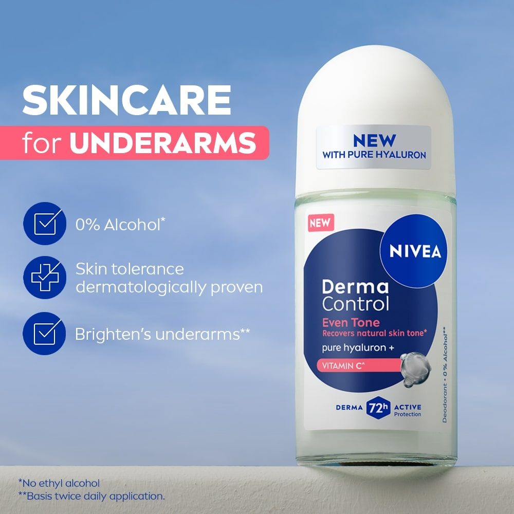 Nivea Derma Control Even Tone Underarm Roll-On, 50ml Buy at Indicrest Image 4