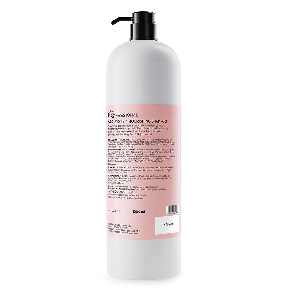 Godrej Professional Spa System Nourishing Shampoo, 1000ml Buy at Indicrest Image 5
