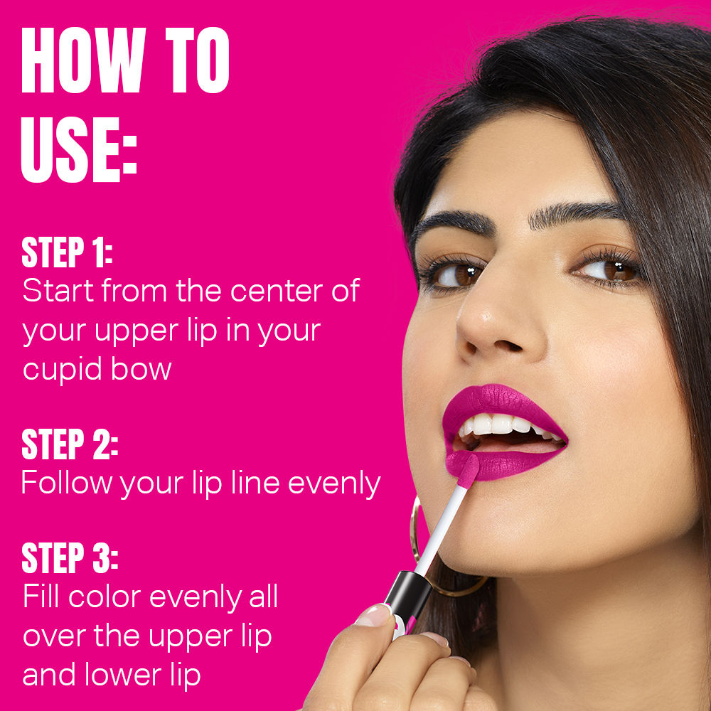 Elle 18 Liquid Lip Color Lipstick 16hr Long Lasting, Smudgeproof, Transferproof Matte - Nutty Latte, 5.6ml Buy at Indicrest Image 6