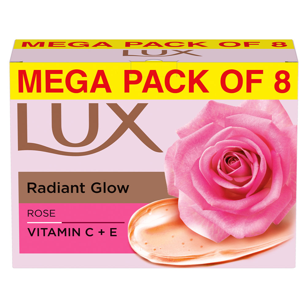 Lux Soft Glow Rose & Vitamin C & E For Radiant Glowing Skin Beauty Soap, 1200g Buy at Indicrest