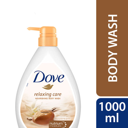 Dove Body Wash - Relaxing Care Shea Butter & Vanilla Nourishing, 1000ml