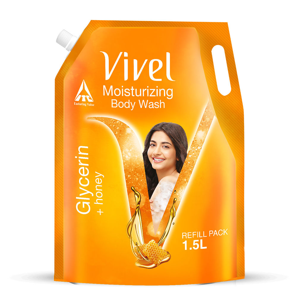 Vivel Moisturizing Body Wash Glycerin & Honey Shower Gel Supersaver XL Refill Pouch, 1500ml Buy at Indicrest Image 9