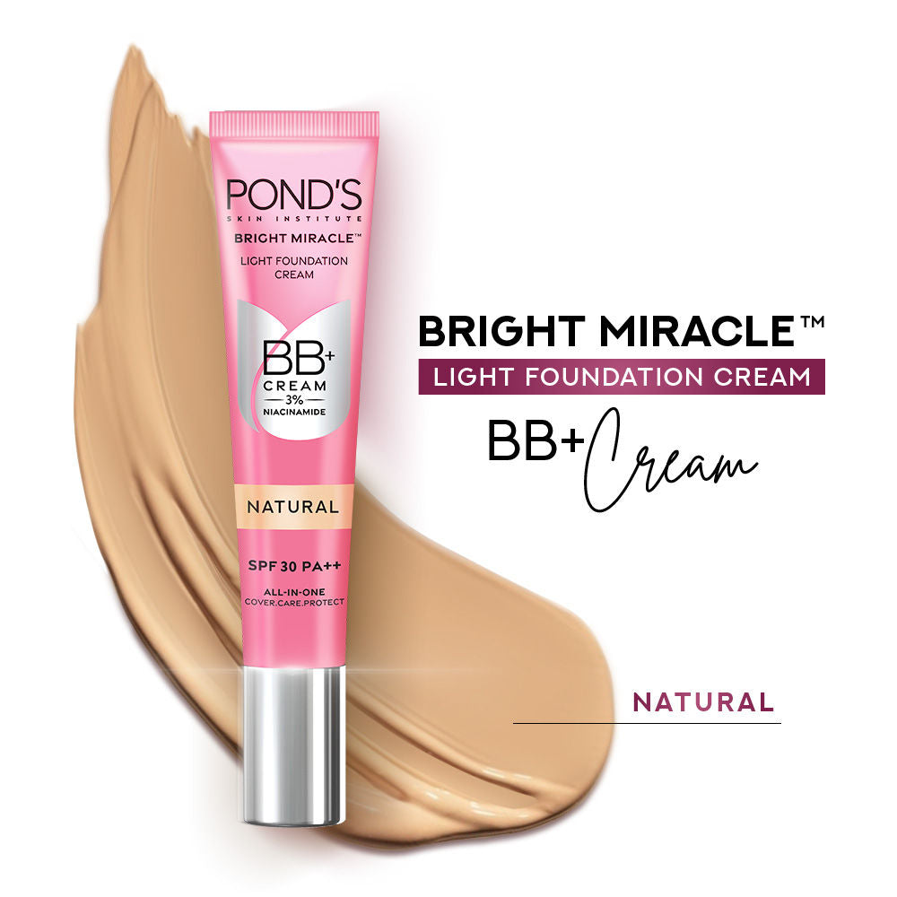 Pond’s Bb+ Cream Instant Spot Coverage + Light Make-up Glow SPF 30 PA++ Natural, 18g Buy at Indicrest