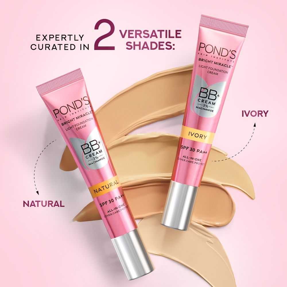 Pond’s Bb+ Cream Instant Spot Coverage + Light Make-up Glow SPF 30 PA++ Natural, 18g Buy at Indicrest Image 6