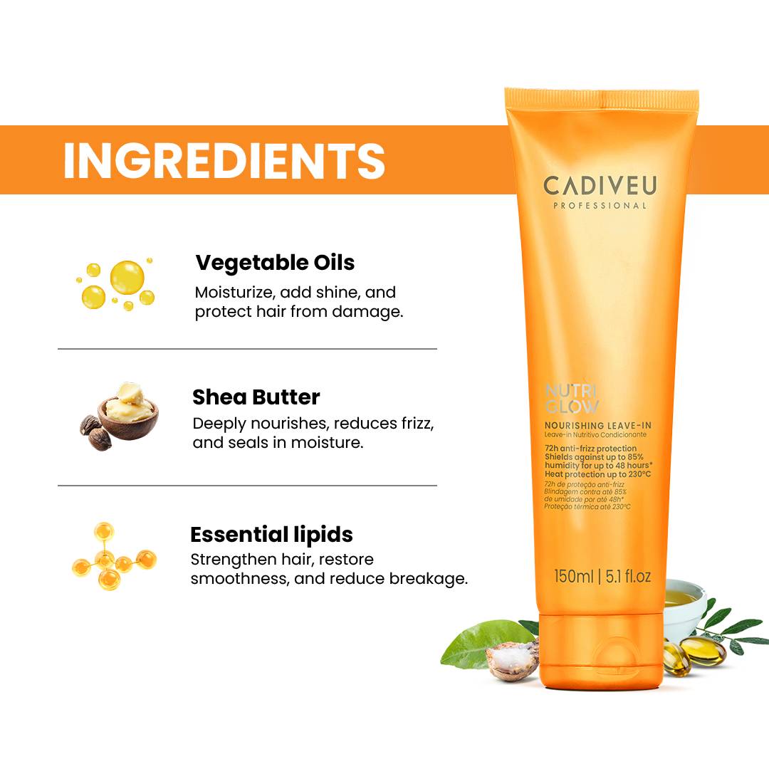CADIVEU Nutri Glow Cream Leave - In (150ml) - Image 2 - Buy from Indicrest
