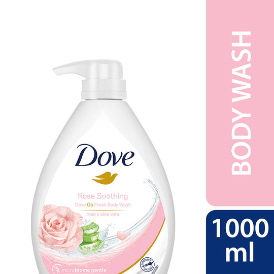 Dove Body Wash- Soothing Rose & Aloe Vera Body, 1000ml