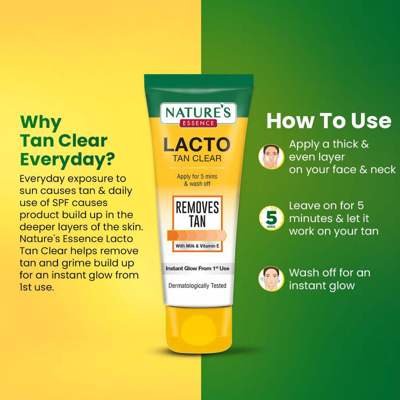 Nature's Essence Lacto Tan Clear, 100g Buy at Indicrest Image 6