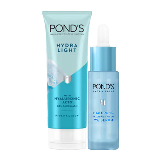 Pond’s Hydra Light Hyaluronic Acid Gel Facewash & Serum Combo, 2 pieces Buy at Indicrest
