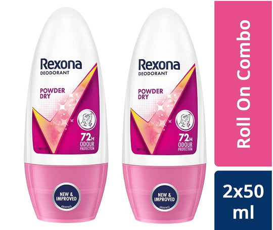 Rexona Powder Dry Underarm Odour Protection Roll On Combo (Pack of 2) Buy at Indicrest