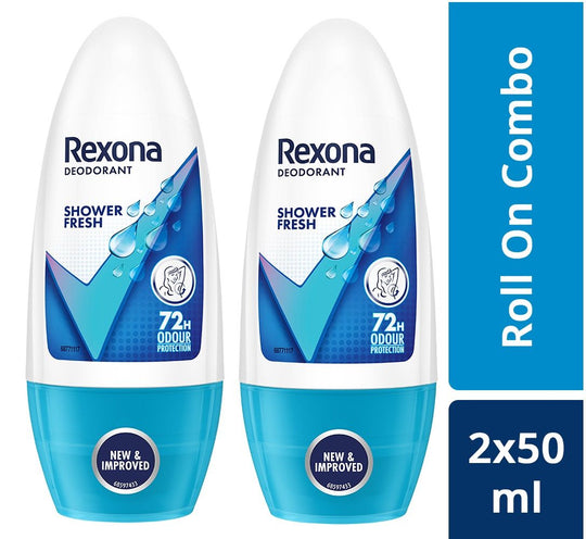 Rexona Shower Fresh Underarm Odour Protection Roll On Combo (Pack of 2) Buy at Indicrest