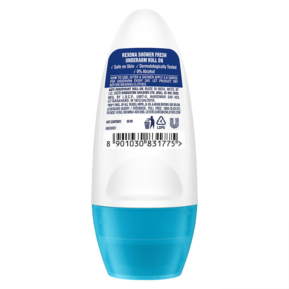 Rexona Shower Fresh Underarm Odour Protection + Powder Dry Underarm Odour Protection Roll On Combo Buy at Indicrest Image 3
