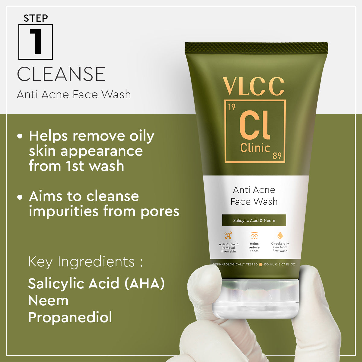 VLCC Acne Purifying Regime - Acne Reduction and controls excess oil - Image 3 - Buy from Indicrest